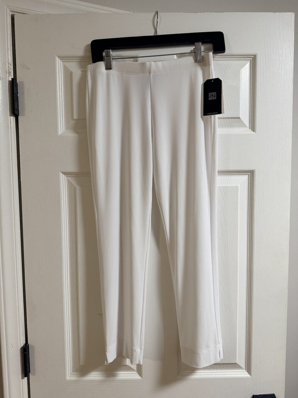 Clara Sun Woo Capris - White, Knit - Small Size